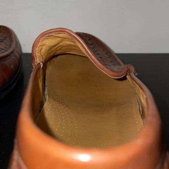 Cole Haan Slip on Dress Shoe with basket weave tongue.  Men\'s Size 13.‎  Leather main image 4